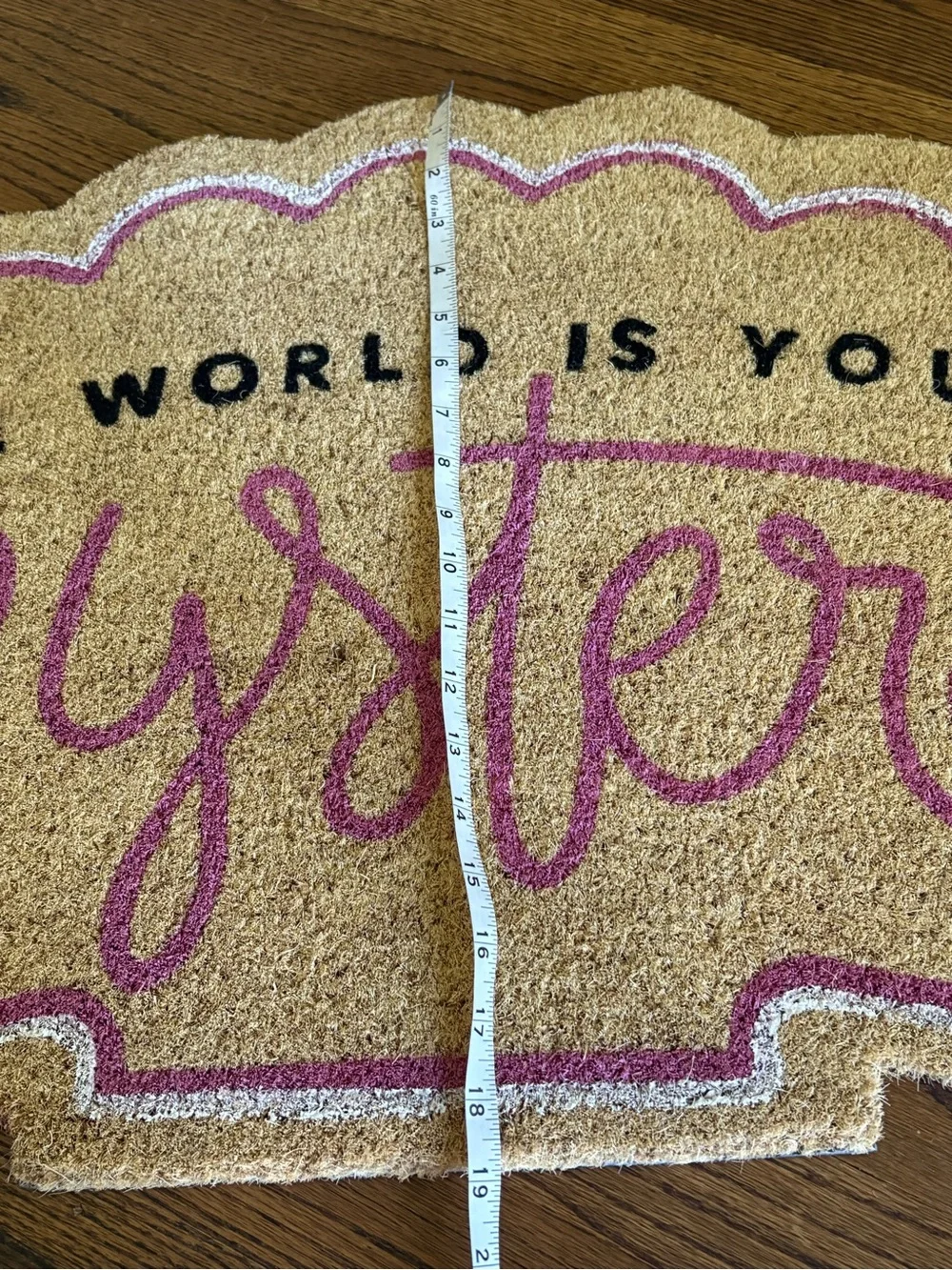 Anthropologie The World is Your Oyster Doormat